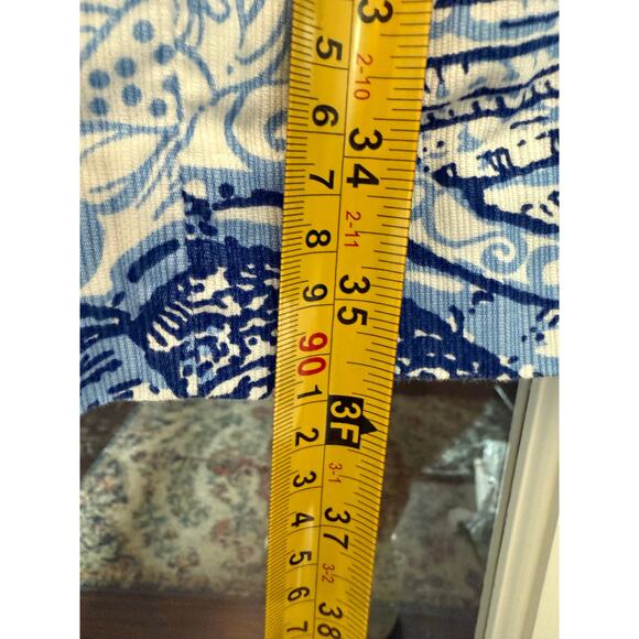 Lilly Pulitzer Mila Shift Dress Blue Peri Pop Up Stuffed Shells White *size 6 - Picture 11 of 15